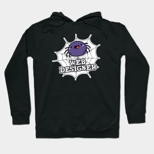 Web Designer Cute Spider Pun Hoodie